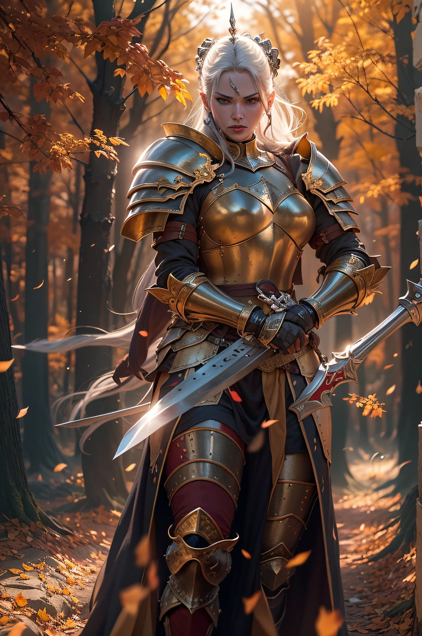 (Best Quality,4k,8K,hight resolution,Masterpiece:1.2),Ultra-detailed,Realistic:1.37, several female knights in armor,Sunlight,glare,dispersion,portrai,illustartion,decorative armor,Long spears,Medieval warriors,strong female characters,Battlefield,shadows of armor,bright colours,Harsh reflections,Dynamic poses,Steel armor,Golden highlights,artistic interpretation,strong views,Ferocious expressions,heroic cast,bright atmospheric lighting,Morning sunshine, flowing through the trees,explosions of light,dramatic sky,confident women,Attention to facial details,impressive armor craftsmanship,attention to complex armor details,Thrilling Intensity,light and shadow contrast,graceful movements,true historical inspiration,Epic battle scene,Feeling of camaraderie,strong bonds between warriors