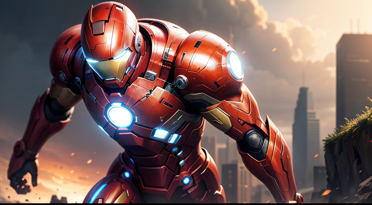 superior ironman, digital art, detailed, masterpiece