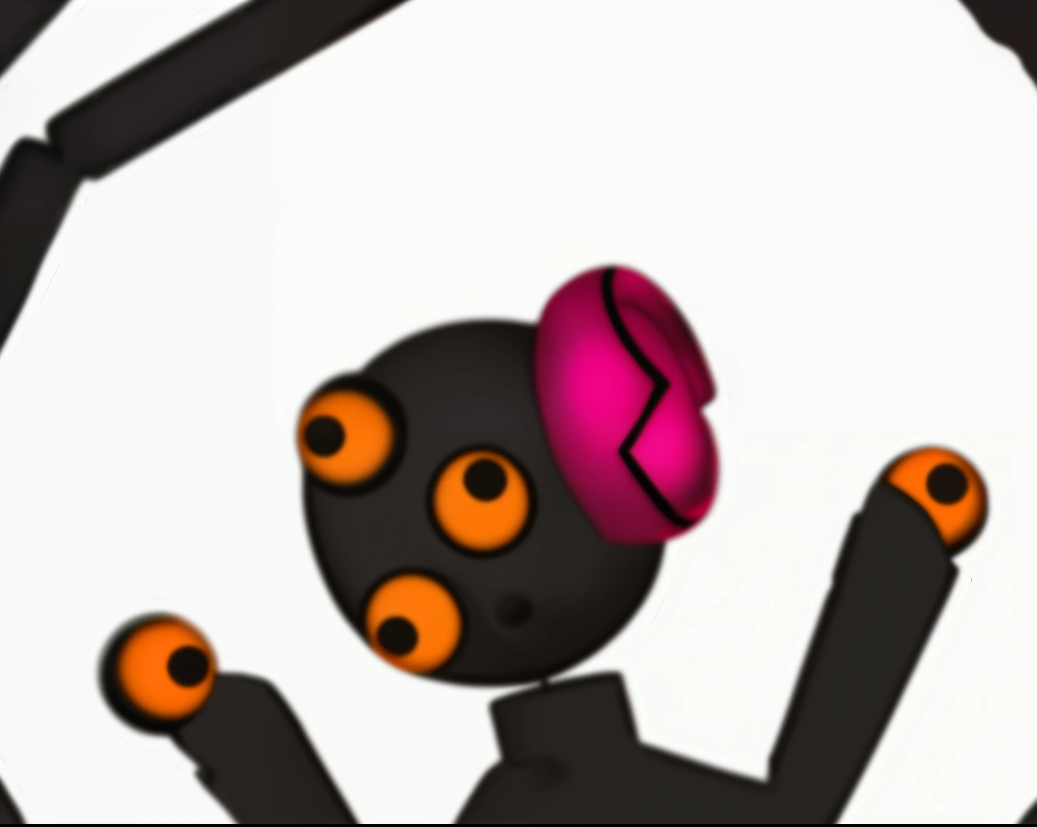 a close-up of a cartoon cat in a hat, Para o limbo, Nanobot do Mal, Jogo de Postapo, Chibi, cell animation, jogo plataform 2 d, figura do palito, Prateleira preta, formiga humanoide, Misterioso lodo preto, muito saboroso, Novos Terrenos, caranguejo, muito estilizado, Glados, An alien, sol nascente, button eyes