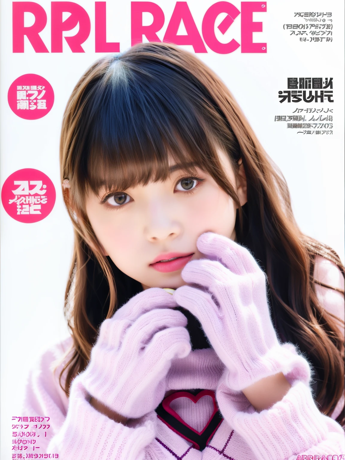 araface magazine cover with a woman in a sweater and gloves, ray, light ray, god ray, sun ray, bae suzy, magazine scan, royo, ( ray of sunlight ), magazine photo, ray casting, gods ray, texts,cover shot, magazine, ray of light, by Tadashi Nakayama, rays, cover of magazine, single ray of moon