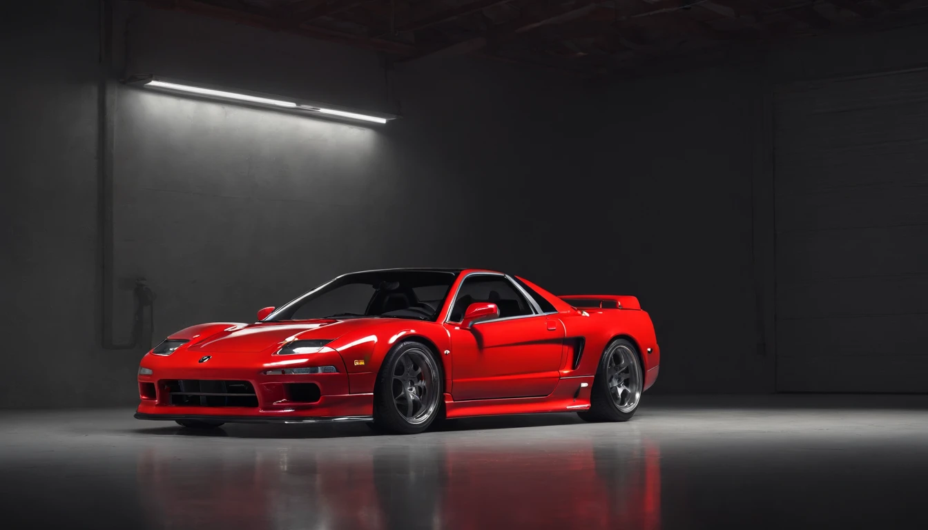 Visualize an exceptional scene featuring a highly modified 1995 Acura NSX parked in a low-light garage, with the perfect amount of light highlighting its features. Dive into extreme micro-details to showcase the intricacies of the modifications, sleek lines, and overall design, creating a visually stunning image rendered with Octane Render.
Highlight the micro-details of the modified 1995 Acura NSX, focusing on the customized elements such as body enhancements, spoilers, rims, and any other unique features. Zoom in on the fine details of the paint job, reflections, and the distinctive characteristics that make this NSX stand out.
Emphasize the lighting to enhance the micro-details, using carefully placed light sources to cast shadows that add depth and dimension to the modified NSX. Utilize Octane Render to create an image with realistic lighting, capturing the play of light on the car's surfaces and highlighting the intricate modifications.
Consider the environment of the low-light garage, utilizing subtle ambient light to illuminate the surroundings and create a moody atmosphere. Use extreme attention to detail to capture the nuances of the garage setting, including textures on the floor, walls, and any additional elements that contribute to the overall scene.
Imagine the modified 1995 Acura NSX parked in a visually appealing pose, showcasing its modifications and unique features. Craft an image that not only captures the micro-details of the car but also conveys the essence of automotive customization and meticulous design.
This detailed prompt aims to inspire the creation of a highly detailed and macro-focused image featuring a modified 1995 Acura NSX parked in a low-light garage, with intricate details, realistic lighting, and an overall visually stunning composition rendered with Octane Render.