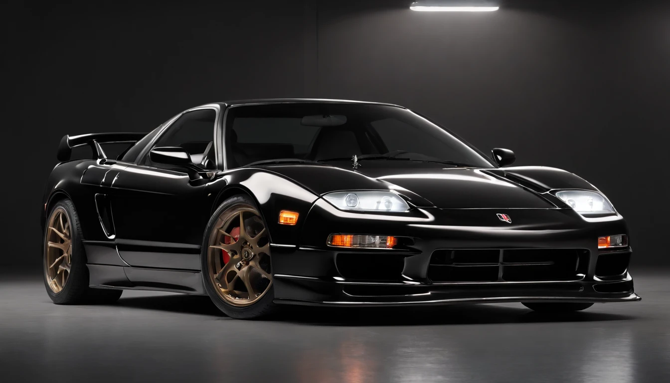 Visualize an exceptional scene featuring a highly modified 1995 Acura NSX parked in a low-light garage, with the perfect amount of light highlighting its features. Dive into extreme micro-details to showcase the intricacies of the modifications, sleek lines, and overall design, creating a visually stunning image rendered with Octane Render.

Highlight the micro-details of the modified 1995 Acura NSX, focusing on the customized elements such as body enhancements, spoilers, rims, and any other unique features. Zoom in on the fine details of the paint job, reflections, and the distinctive characteristics that make this NSX stand out.

Emphasize the lighting to enhance the micro-details, using carefully placed light sources to cast shadows that add depth and dimension to the modified NSX. Utilize Octane Render to create an image with realistic lighting, capturing the play of light on the car's surfaces and highlighting the intricate modifications.

Consider the environment of the low-light garage, utilizing subtle ambient light to illuminate the surroundings and create a moody atmosphere. Use extreme attention to detail to capture the nuances of the garage setting, including textures on the floor, walls, and any additional elements that contribute to the overall scene.

Imagine the modified 1995 Acura NSX parked in a visually appealing pose, showcasing its modifications and unique features. Craft an image that not only captures the micro-details of the car but also conveys the essence of automotive customization and meticulous design.

This detailed prompt aims to inspire the creation of a highly detailed and macro-focused image featuring a modified 1995 Acura NSX parked in a low-light garage, with intricate details, realistic lighting, and an overall visually stunning composition rendered with Octane Render.