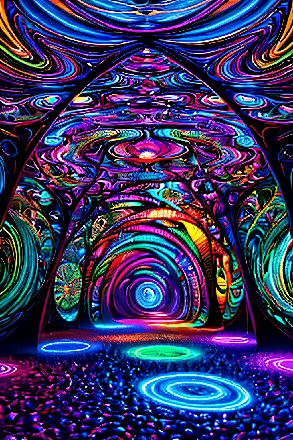(neon,dreamlike,abstract:1.2),vivid colors,psychedelic atmosphere,intricate patterns,surreal dreamscapes,ethereal beauty,dynamic lighting,mesmerizing visuals,(trippy,transcendent:1.1) experience,fluid motion,layered imagery,hypnotic visions,otherworldly dimensions,colorful hallucinations,phosphorescent colors,luminous illusions,unreal landscapes,mind-bending journey,psychedelic kaleidoscope,glowing neon lights,mystical aura,divine inspiration,unleashed creativity,limitless imagination,mind-altering perspectives,warping reality,intense emotions,unexpected twists,fathomless depths,celestial sensations,unbounded bliss,ecstatic transcendence,unleashed subconscious,multidimensional exploration.