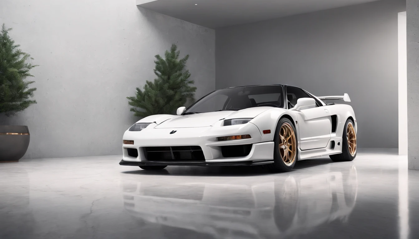 Visualize an exceptional scene featuring a highly modified 1992 Acura NSX parked in a softly lit, minimalist garage crafted from white marble. Dive into extreme micro-details to showcase the intricacies of the modified NSX, sleek lines, and overall design within this pristine and minimalist setting, creating a visually stunning image rendered with Octane Render.
Highlight the micro-details of the modified 1992 Acura NSX against the backdrop of the white marble garage. Focus on the customized elements, such as body enhancements, spoilers, rims, and any unique features that contribute to the NSX's individuality. Zoom in on the fine details of the paint job, reflections, and the pristine surfaces of the marble surroundings.
Emphasize the soft lighting to enhance the micro-details, using carefully placed light sources to cast gentle shadows that add depth and dimension to the modified NSX. Utilize Octane Render to create an image with realistic, soft lighting, capturing the interplay of light on the car's surfaces and the immaculate white marble.
Consider the minimalist nature of the garage, focusing on the clean lines, lack of clutter, and the overall simplicity of the environment. Use extreme attention to detail to showcase the nuances of the white marble, creating a backdrop that complements and elevates the visual impact of the modified NSX.
Imagine the modified 1992 Acura NSX parked in a visually appealing pose within this minimalist, marble-clad garage, showcasing its modifications and unique features. Craft an image that not only captures the micro-details of the car but also conveys the essence of automotive customization within a sophisticated and minimalist setting.
This detailed prompt aims to inspire the creation of a highly detailed and macro-focused image featuring a modified 1992 Acura NSX parked in a softly lit, minimalist garage made of white marble, with intricate details, realistic lighting, and an overall visually stunning composition rendered w