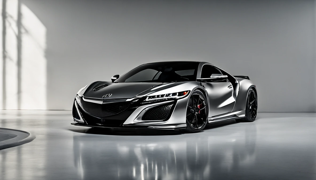 Visualize an exceptional scene featuring a highly modified 1992 Acura NSX parked in a softly lit, minimalist garage crafted from white marble. Dive into extreme micro-details to showcase the intricacies of the modified NSX, sleek lines, and overall design within this pristine and minimalist setting, creating a visually stunning image rendered with Octane Render.

Highlight the micro-details of the modified 1992 Acura NSX against the backdrop of the white marble garage. Focus on the customized elements, such as body enhancements, spoilers, rims, and any unique features that contribute to the NSX's individuality. Zoom in on the fine details of the paint job, reflections, and the pristine surfaces of the marble surroundings.

Emphasize the soft lighting to enhance the micro-details, using carefully placed light sources to cast gentle shadows that add depth and dimension to the modified NSX. Utilize Octane Render to create an image with realistic, soft lighting, capturing the interplay of light on the car's surfaces and the immaculate white marble.

Consider the minimalist nature of the garage, focusing on the clean lines, lack of clutter, and the overall simplicity of the environment. Use extreme attention to detail to showcase the nuances of the white marble, creating a backdrop that complements and elevates the visual impact of the modified NSX.

Imagine the modified 1992 Acura NSX parked in a visually appealing pose within this minimalist, marble-clad garage, showcasing its modifications and unique features. Craft an image that not only captures the micro-details of the car but also conveys the essence of automotive customization within a sophisticated and minimalist setting.

This detailed prompt aims to inspire the creation of a highly detailed and macro-focused image featuring a modified 1992 Acura NSX parked in a softly lit, minimalist garage made of white marble, with intricate details, realistic lighting, and an overall visually stunning composition rendered w