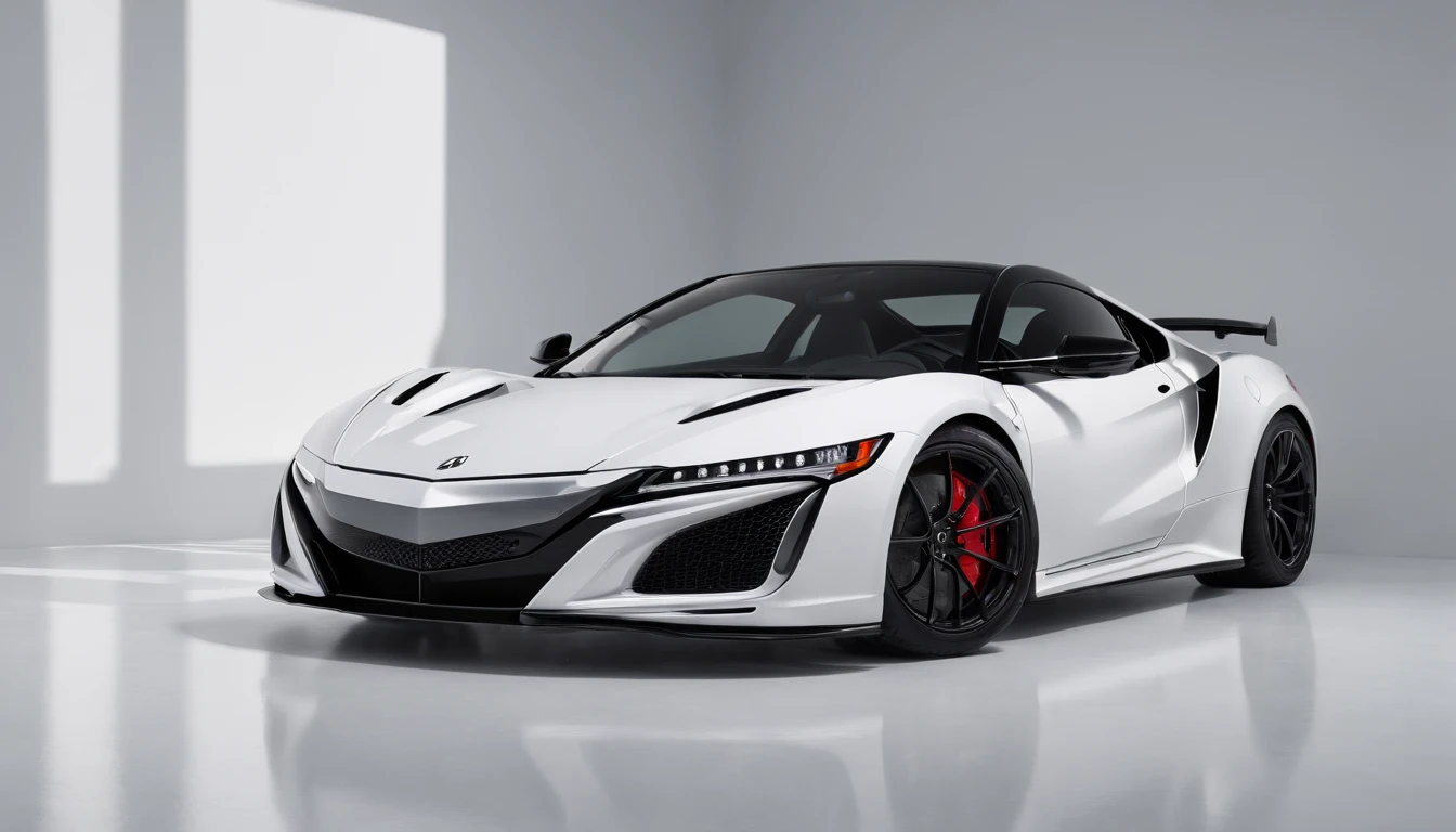 Visualize an exceptional scene featuring a highly modified 1992 Acura NSX parked in a softly lit, minimalist garage crafted from white marble. Dive into extreme micro-details to showcase the intricacies of the modified NSX, sleek lines, and overall design within this pristine and minimalist setting, creating a visually stunning image rendered with Octane Render.

Highlight the micro-details of the modified 1992 Acura NSX against the backdrop of the white marble garage. Focus on the customized elements, such as body enhancements, spoilers, rims, and any unique features that contribute to the NSX's individuality. Zoom in on the fine details of the paint job, reflections, and the pristine surfaces of the marble surroundings.

Emphasize the soft lighting to enhance the micro-details, using carefully placed light sources to cast gentle shadows that add depth and dimension to the modified NSX. Utilize Octane Render to create an image with realistic, soft lighting, capturing the interplay of light on the car's surfaces and the immaculate white marble.

Consider the minimalist nature of the garage, focusing on the clean lines, lack of clutter, and the overall simplicity of the environment. Use extreme attention to detail to showcase the nuances of the white marble, creating a backdrop that complements and elevates the visual impact of the modified NSX.

Imagine the modified 1992 Acura NSX parked in a visually appealing pose within this minimalist, marble-clad garage, showcasing its modifications and unique features. Craft an image that not only captures the micro-details of the car but also conveys the essence of automotive customization within a sophisticated and minimalist setting.

This detailed prompt aims to inspire the creation of a highly detailed and macro-focused image featuring a modified 1992 Acura NSX parked in a softly lit, minimalist garage made of white marble, with intricate details, realistic lighting, and an overall visually stunning composition rendered w