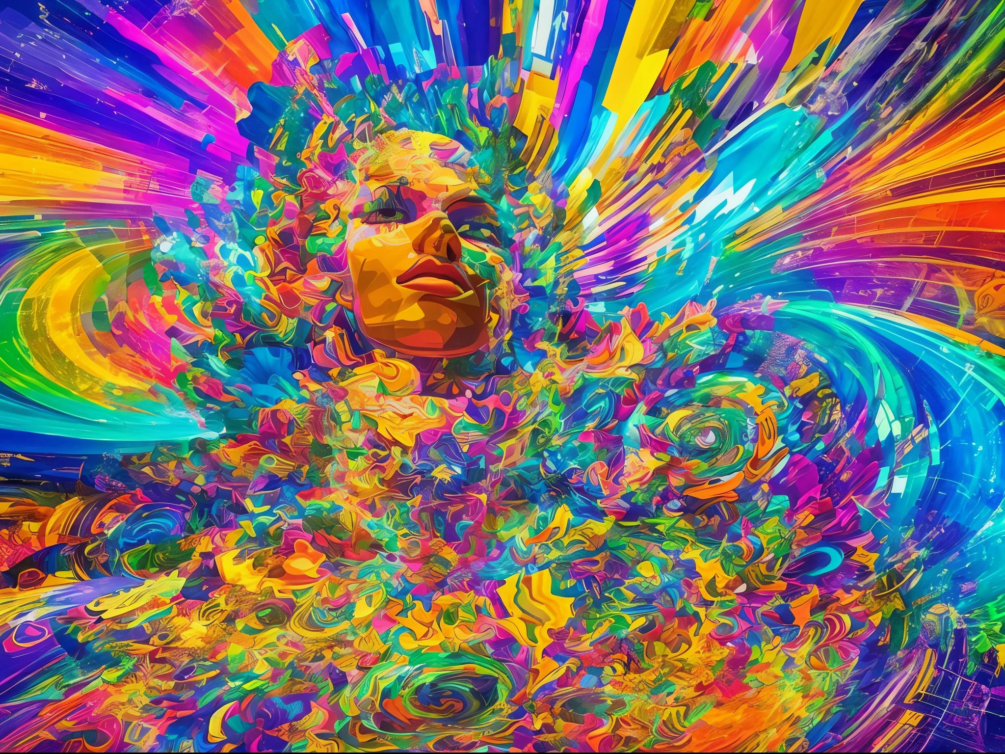 High Res , Masterpiece , 8k , 4k , much details , Psycedelic , Uv , uv aktiv , Colourfull , complex , Goa art