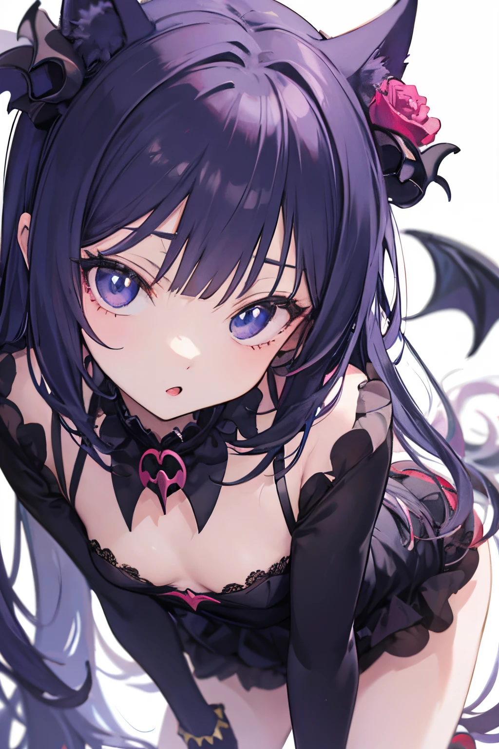 um close up de uma mulher fantasiada com uma faca, mulher de 20 anos anime demon, Anigirl Batman, gothic maiden anime girl, Succubus em uma roupa amostrando pernas e seios, night core, splash arte anime , Succubus bonito, small curvy loliito bonita menina gime, menina monstro, menina anime sedutorhor Avaliado em Pixiv