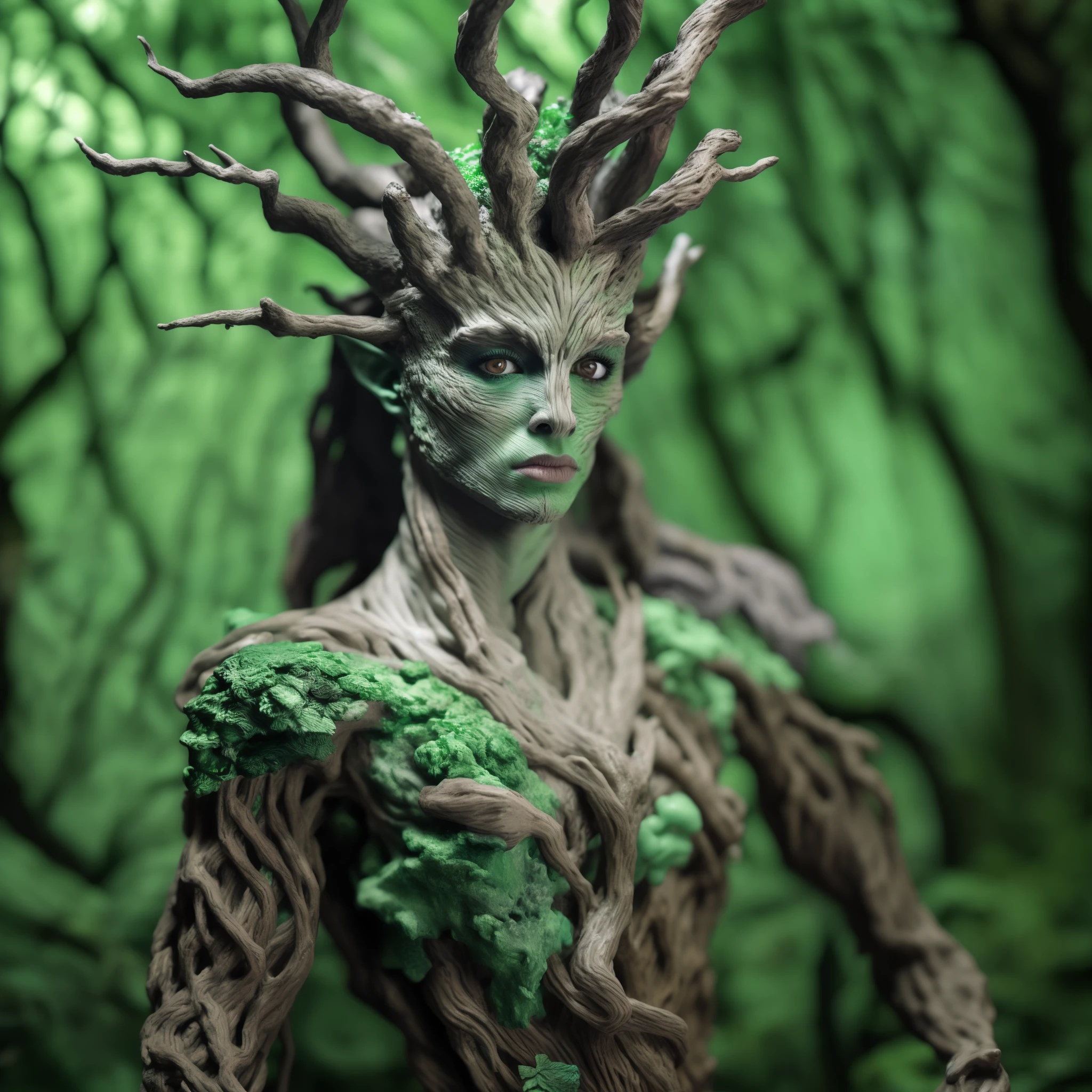 RAW photo, dryad man, (high detailed skin), 8k uhd, dslr, soft lighting, high quality, film grain, Fujifilm XT3