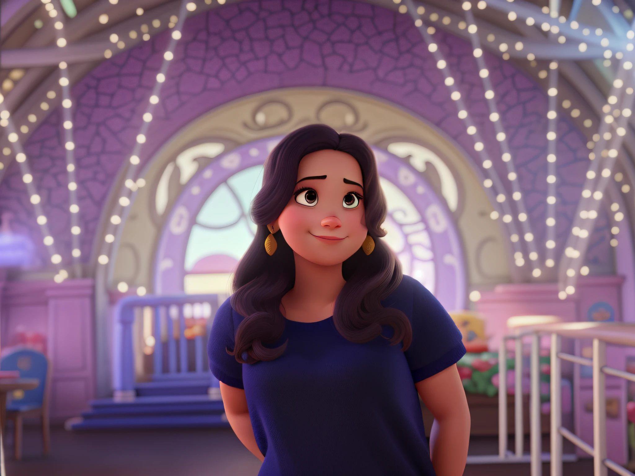 Uma mulher tailandesa estilo disney pixar, alta qualidade, melhor qualidade