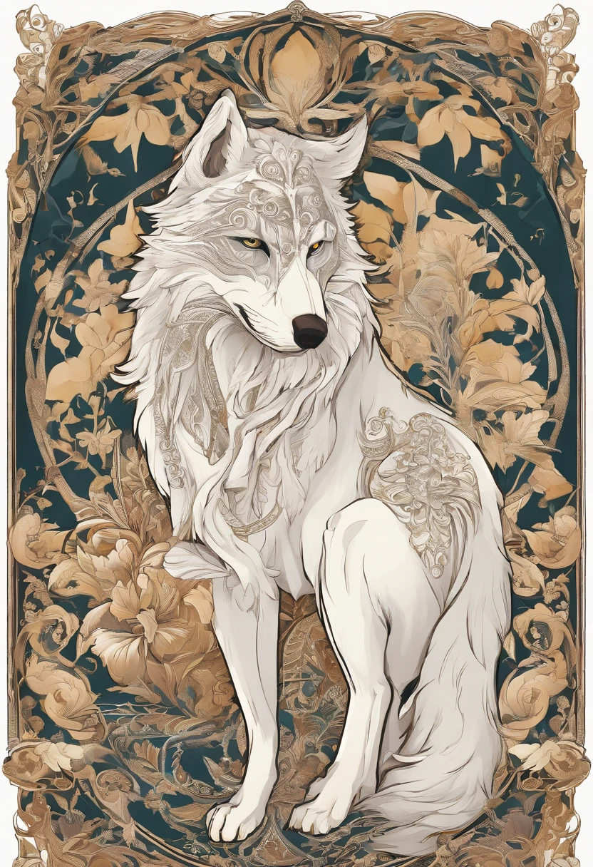 Man wearing a white wolf mask, holding a cigarette, smoke, side view sitting, one leg down