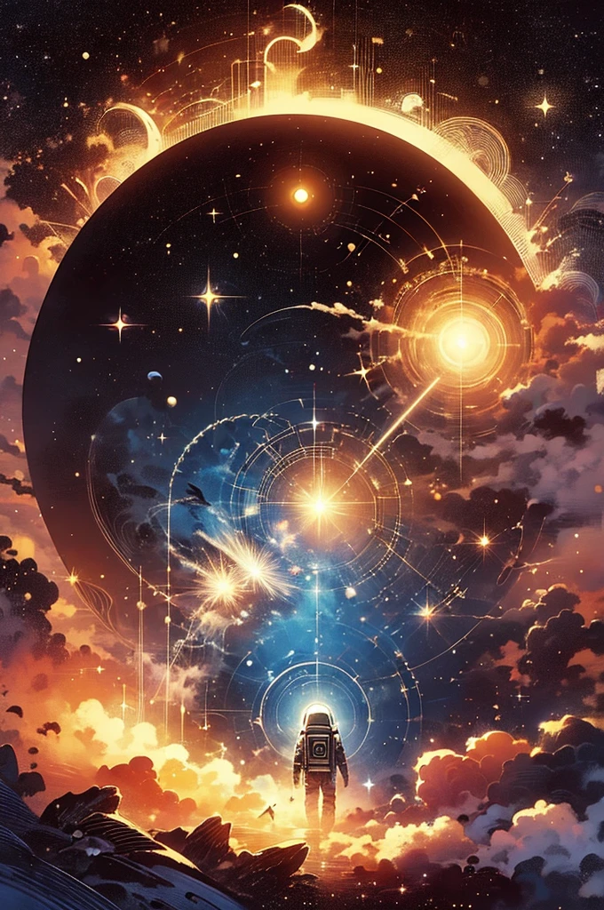 high-res,Ultra-detailed,photorealistic Sci-fi artwork,space,futuristic,starfield,cosmic rays,spaceship,flying,nebula,planets,alien,extraterrestrial,luminous,shiny metallic surfaces,advanced technology,galaxy exploration,intergalactic travel,stellar objects,universe,deep space,space-time continuum,astral projection,interstellar adventure,vibrant colors,dramatic lighting,galactic wonders,cosmic mysteries,otherworldly experience,ethereal beauty,galactic empire,astrophysics,unexplored frontiers,cosmic exploration,stellar rays,colossal space structures,cosmic energy,xenobiology