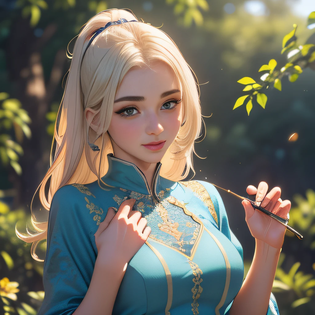 (Extremely detailed 8k wallpaper:2), (photo:2), (23 years old soigne Beautiful girl:2), (gives a lecture to friends:2), detailed (Face and eyes), (hyper realistic:1), (highly detailed:1), (epic realistic:1), rim light, (maximum details:1), cozy, (fullbody:1.3), (looking at viewer:2.0), (Woman's Attractive Qualities:2), (Attractive Woman:2), (Attractive:2), Smile, Intelligence, Empathy, Gracefulness, Sense of Style, Fitness, Grooming, Optimism, (Sensitivity:2), Sincerity, Romantic Gestures, Playfulness, Fashion Sense, (Sensuality:2), Charm, Modesty, Thoughtfulness, (Femininity:1), Flirtatiousness, Warmth, (Physical attractiveness:2), A beautiful smile, A love of life, strength and power, vulnerability, curiosity, wonder, love, (nature background:2), kawaii, waifu, Beautiful breasts, (attractive body:2), (Beautiful body:2), Beautiful pose, attractive pose, (Beautiful legs:1.0), (Beautiful clothes:1), (classic clothes:2), (elegant clothes:2), (European clothes:2), detailed clothes, (skirt:1), (blouse:1), (provocative pose)