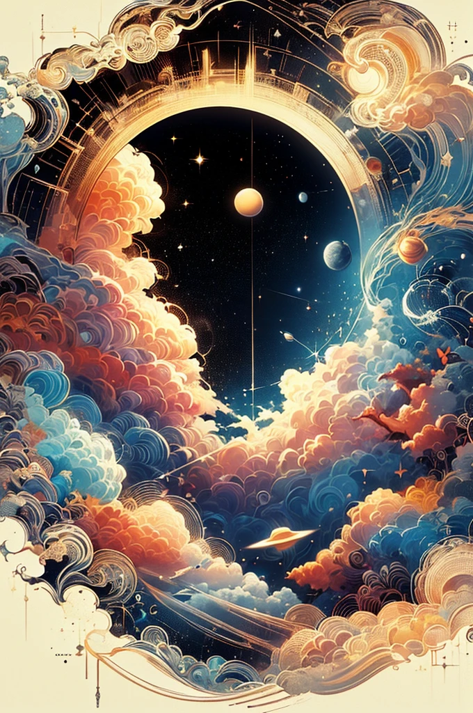 (high quality,ultra-detailed,realistic:1.37),space exploration,detailed depiction of stars and galaxies,futuristic spaceships with sleek designs and bright lights,cosmic wonders and celestial bodies like planets and nebulae,deep space exploration,scientific exploration of distant galaxies,interstellar travel,advanced alien civilizations,awe-inspiring cosmic landscapes,otherworldly colors and textures,fantastical space landscapes,impressive space stations and habitats,stellar phenomenon,portraits of astronauts in their space suits,zero-gravity environments,unbelievable extraterrestrial landscapes,expansive views of the universe,beautifully composed cosmic scenes,immersive intergalactic environments,cosmic artistry and fine details,luminous celestial bodies,galactic wonders and mysteries