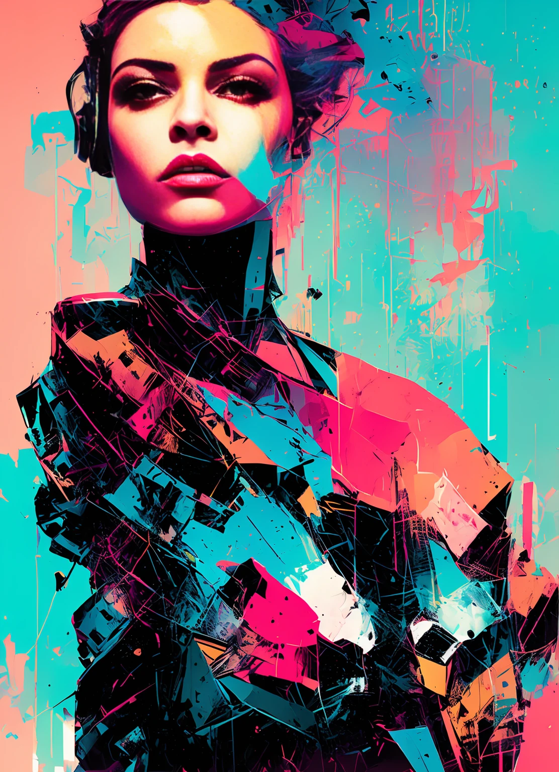 snthwve style nvinkpunk punk woman, punk rock, roller derby, tank girl, bubblegum, edgy, dangerous, high detailed, 8k, by jeremy mann, by sandra chevrier, by dave mckean and richard avedon and maciej kuciara