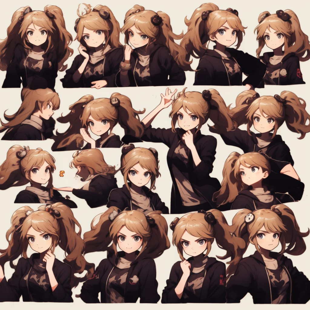 1 menina bonito,9 mesas,9 poses and expressions,different emotions,10