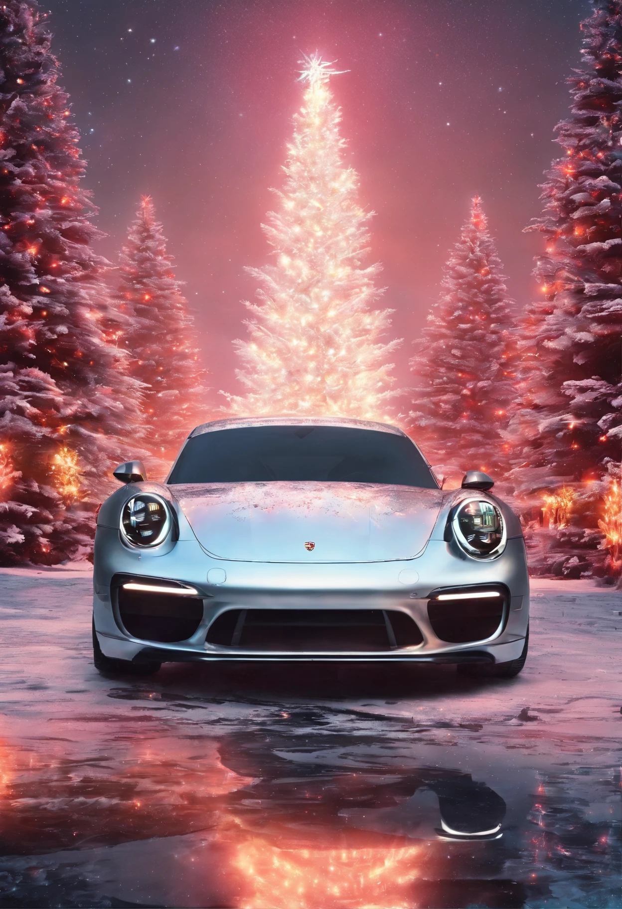 festive christmas with porsche