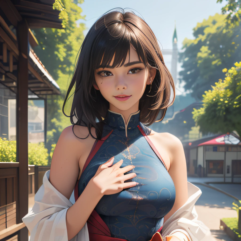 (Extremely detailed 8k wallpaper:2), (photo:2), (33 years old soigne Beautiful girl:2), (gives a lecture to friends:2), detailed (Face and eyes), (hyper realistic:1), (highly detailed:1), (epic realistic:1), rim light, (maximum details:1), cozy, (fullbody:1.3), (looking at viewer:2), (Woman's Attractive Qualities:2), (Attractive Woman:2), (Attractive:2), Smile, Intelligence, Empathy, Gracefulness, Sense of Style, Fitness, Grooming, Optimism, (Sensitivity:2), Sincerity, Romantic Gestures, Playfulness, Fashion Sense, (Sensuality:2), Charm, Modesty, Thoughtfulness, (Femininity:1), Flirtatiousness, Warmth, (Physical attractiveness:2), A beautiful smile, A love of life, strength and power, vulnerability, curiosity, wonder, love, (nature background:2), kawaii, waifu, Beautiful breasts, (attractive body:2), (Beautiful body:2), Beautiful pose, attractive pose, (Beautiful legs:1.0), (Beautiful clothes:1), (classic clothes:2), (elegant clothes:2), (European clothes:2), detailed clothes, (skirt:1), (blouse:1), (provocative pose)