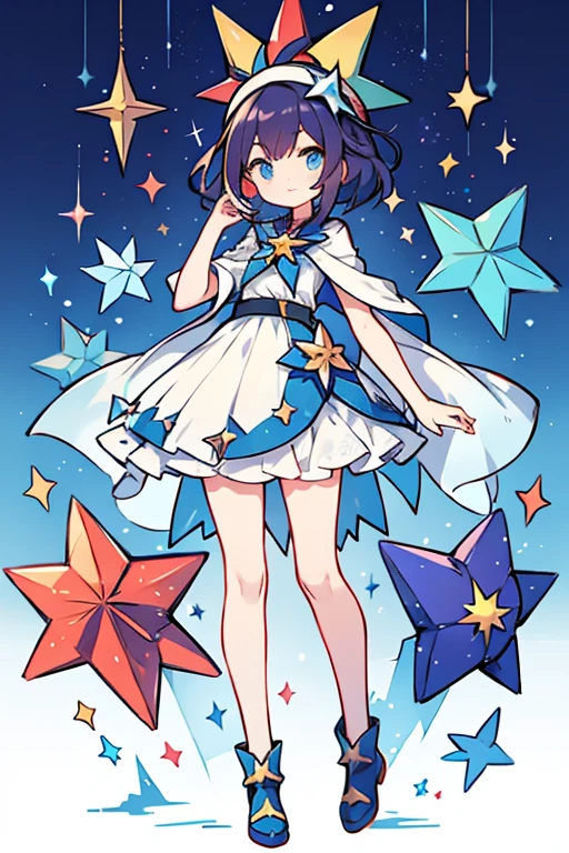human pokemon Starmie; glitter; full body; Starmie outfit inspired