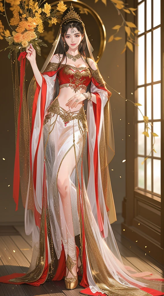 (8K,RAW photos:1.2),Best quality at best,1 Persian beauties、Nice face、delicate skin、veils,Gorgeous red middle eastern robe、hair adornments、jewely、Full body lesbian,high detal,focal,Elegant and soft yarn,sketching,Denoising,theatrical,Film color grade,particle effect,clean backdrop,超高分辨率,The best shadow,raw,(HighDynamicRange)(Wallpapers)(电影灯光)(Focus sharp),tmasterpiece,(Very detailed CG unified 8k wallpaper),colours,Sensual posture,