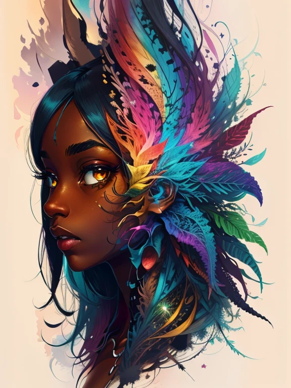 colorhalf00d,, portait de uma mulher negra