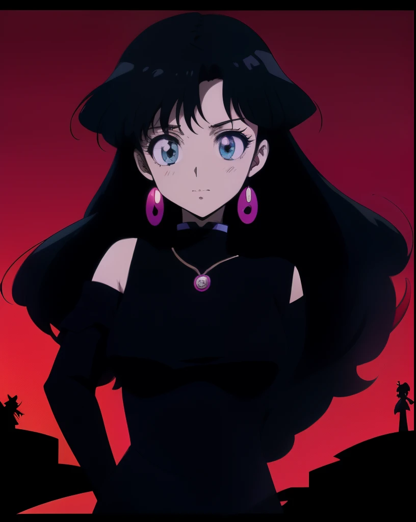 anime girl with black hair and purple dress pointing up, anime moe artstyle, inspired by Okumura Masanobu, shalltear from overlord, anime girl wearing a black dress, 1 7 - year - old anime goth girl, gothic maiden anime girl, maya fey from ace attorney, black - haired mage, inspired by Okumura Togyu