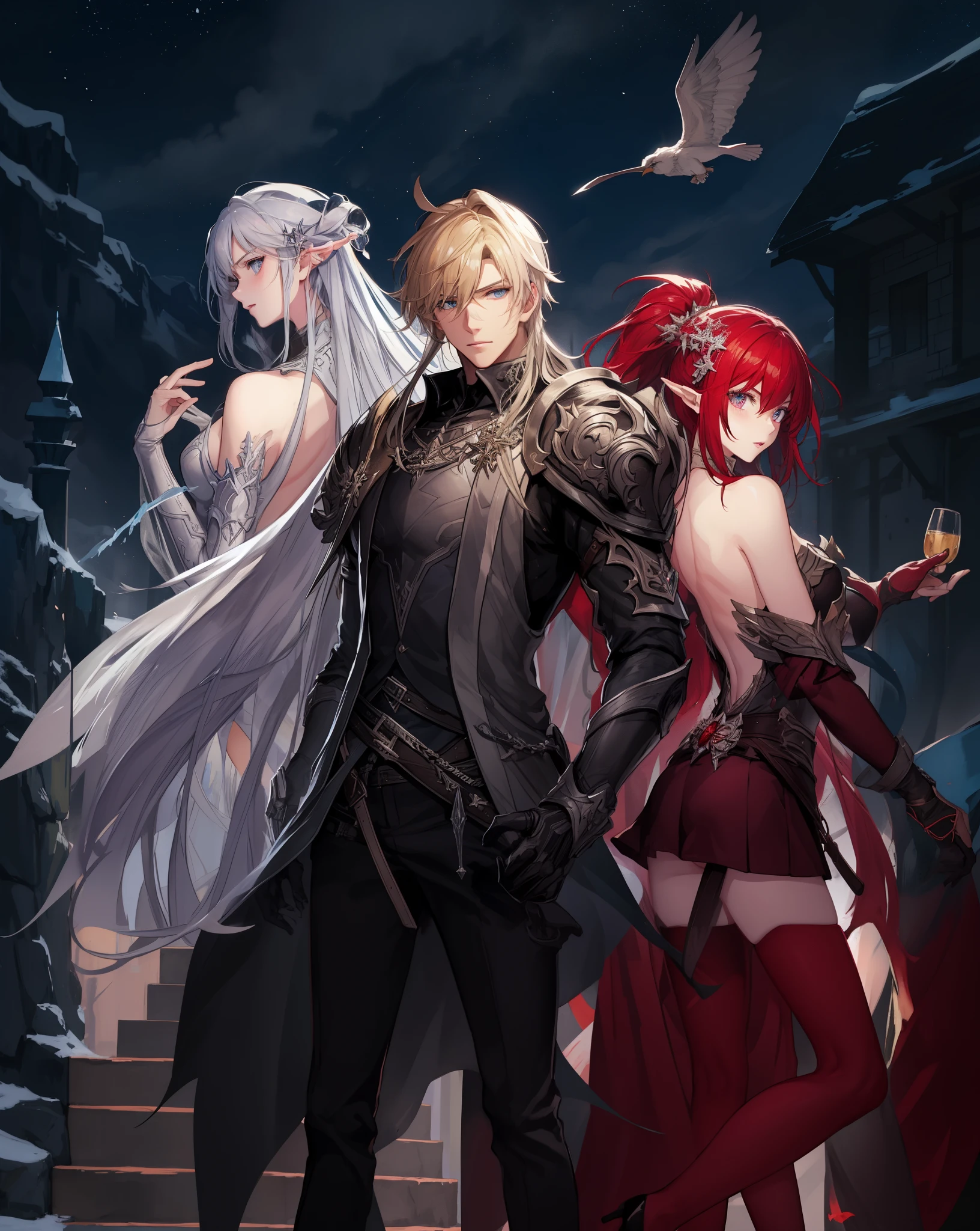 frozen kingdom, battlefield, fantasy setting