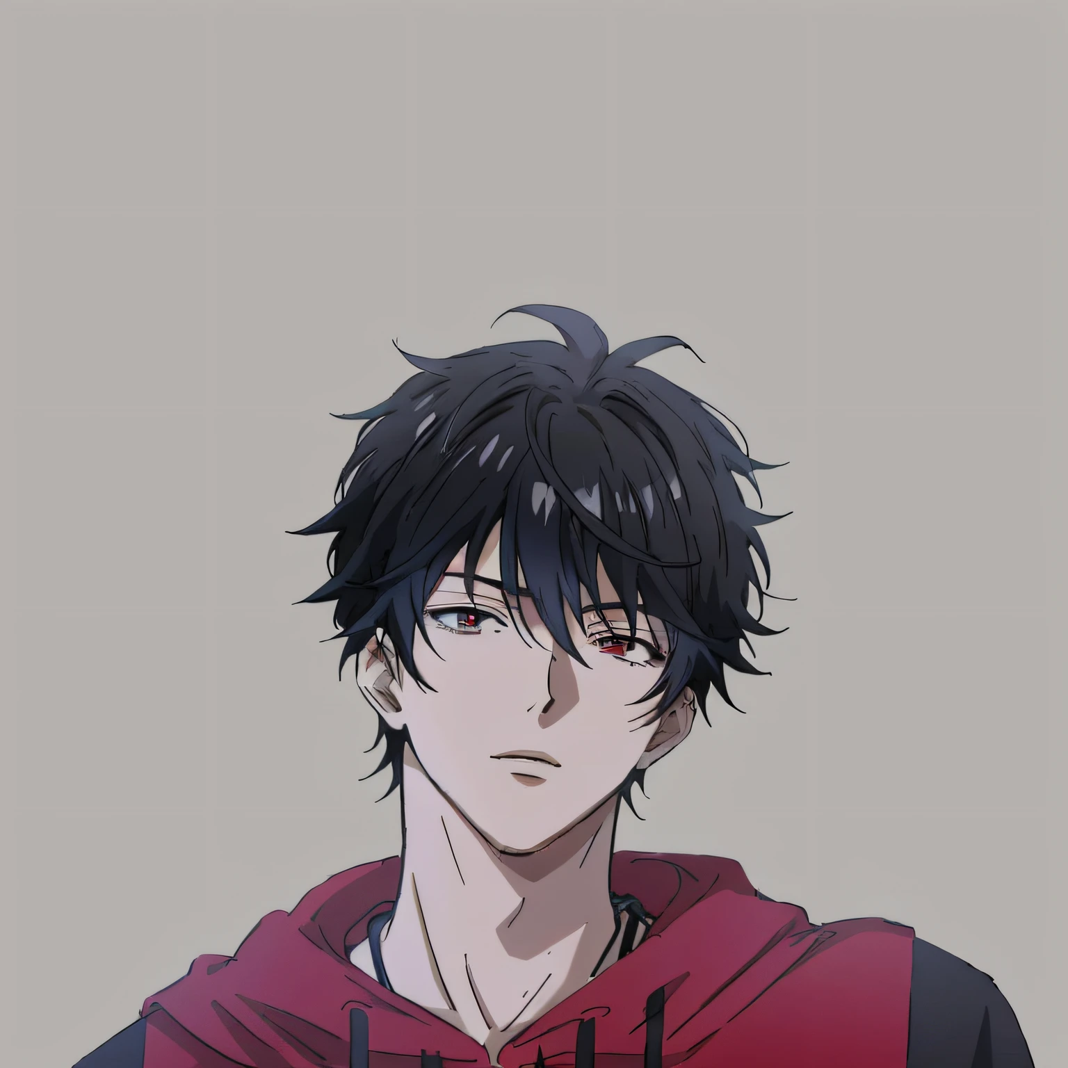 anime boy with black hair and red hoodie looking at camera, young anime man, anime boy, made with anime painter studio, 4 k manga wallpaper, male anime style, badass anime 8 k, anime portrait of a handsome man, anime style portrait, nobutaka ike, anime art wallpaper 8 k, high quality anime artstyle, anime style 4 k