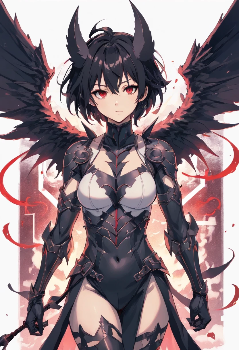 Create a high-quality anime illustration of a woman with a pixie haircut, emphasizing bold lines and details reminiscent of professional manga art. The character should convey elegance and strength, with sharp, engaging eyes and a modern, fashionable outfit that suits her hairstyle. Opt for a minimalist background, focusing on a clean and uncluttered look to highlight her striking pose and confident demeanor. Use vibrant colors and strong shading to bring out the character's features against the simple backdrop, ensuring the drawing captures the essence of classic manga aesthetics.
large breasts
(her face has a striking resemblance to Halley Berry and Celine Dion:1.3)
<lora:LavaRay:1> LavaRay, lava veins, burning trees
<lora:DonM3v1lM4dn355XL:0.8> DonM3v1lM4dn355XL, 
shadow, abstract
<lora:Blue_mechangel_01:0.55> cyborg girl with robotic body 
<lora:mechagirl-sdxl-prod-e:0.55> 
<lora:mecha:0.55> mecha