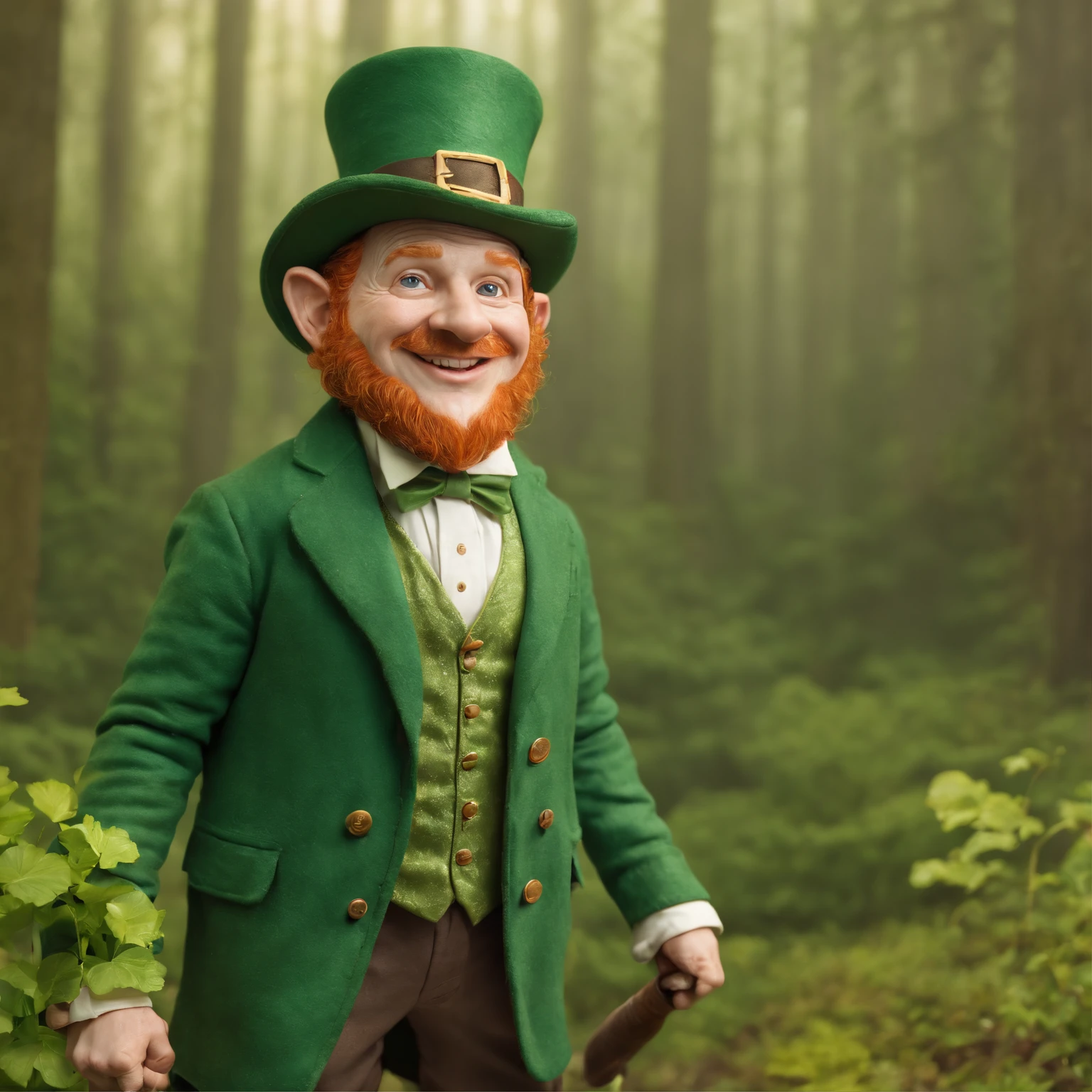 a full body of Leprechaun ,intrinsic details,masterpiece,hyper realistic, hd, 8k