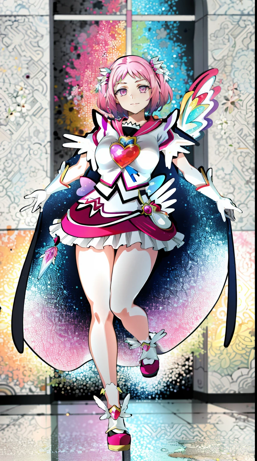 masterpiece, best quality, indoors, mamikafairy, 1girl, solo, looking at viewer,, hand arms full body,boots, standing,cute,breast, curvy, female,fantasy goddess,there is a cartoon picture of a woman with a very large breast, glowing divine being, glowing holy aura, inspired by Luma Rouge, the non-binary deity of spring, ethereal rainbow nimbus, the butterfly goddess of fire, inspired by Mariel, glowing aura around her, astral wind, as the goddess of the saturn, “uwu the prismatic person, big breast, serious, beautiful eyes, , full body, , long robe, long dress, ,priestess ,holy, smile, god rays, ray tracing, sparkle, cinematic lighting, UHD, retina, masterpiece, ccurate, anatomically correct, textured skin, super detail, high details, high quality, award winning, best quality, highres, 1080P, HD, 4K, thunder aura, light aura,full, snak staff,closed mouth, huge breast, curvy, bimbo, standing, heroic, pose, background ruin of a misterios city,UHD, retina, masterpiece, ccurate, anatomically correct, textured skin, super detail, high details, high quality, award winning, best quality, highres, 1080P, HD, 4K, sun aura