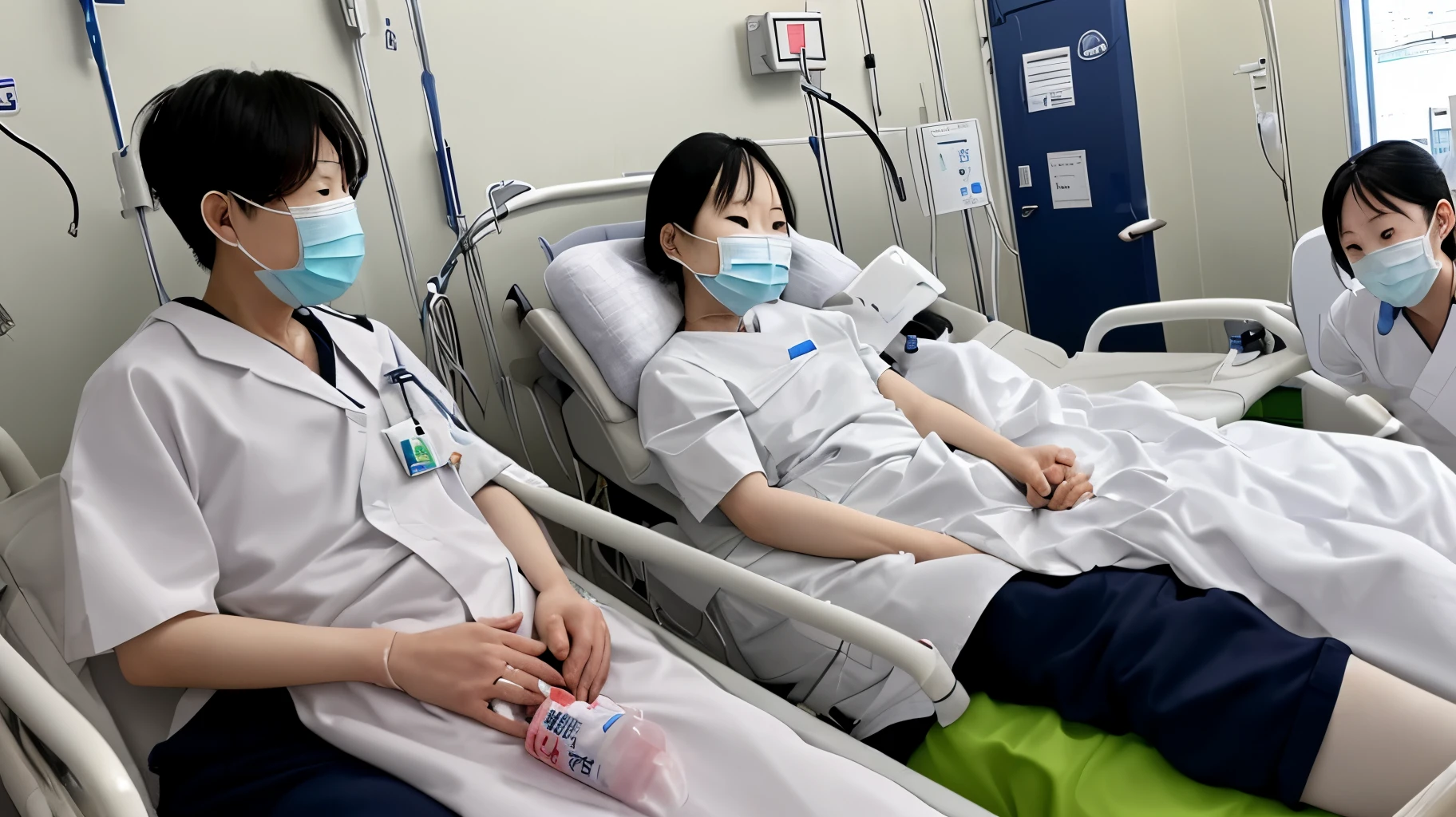I got the flu、People who dash to the hospital