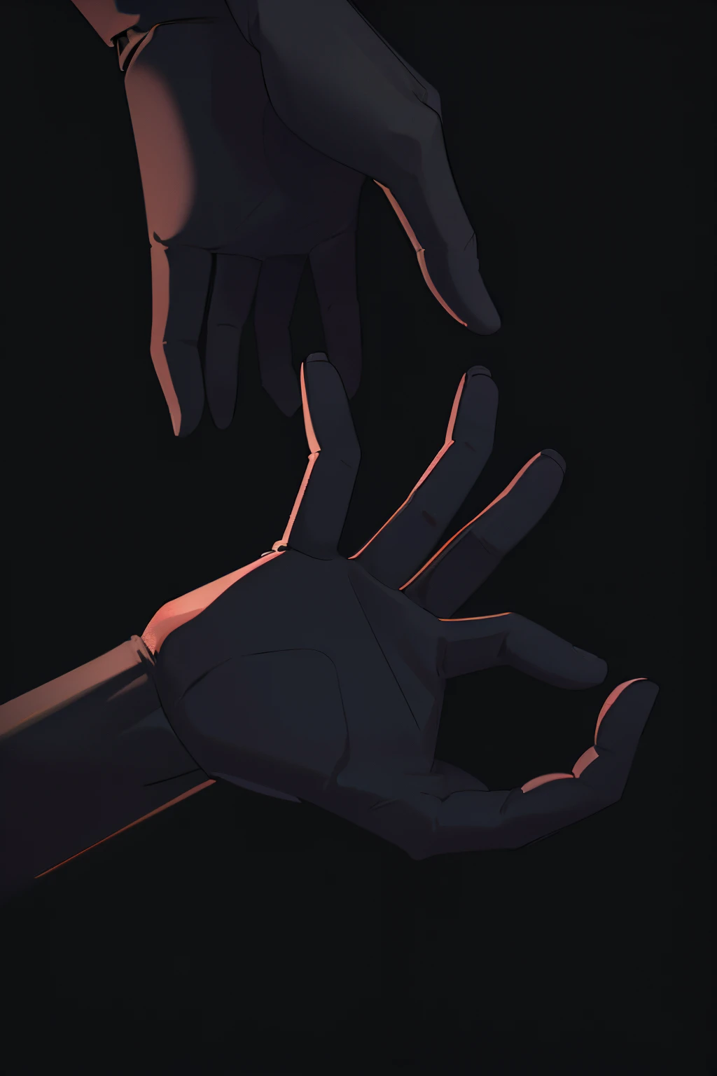 Black backdrop, black, darkness, black fog, dark background, hand, human hand, open hand