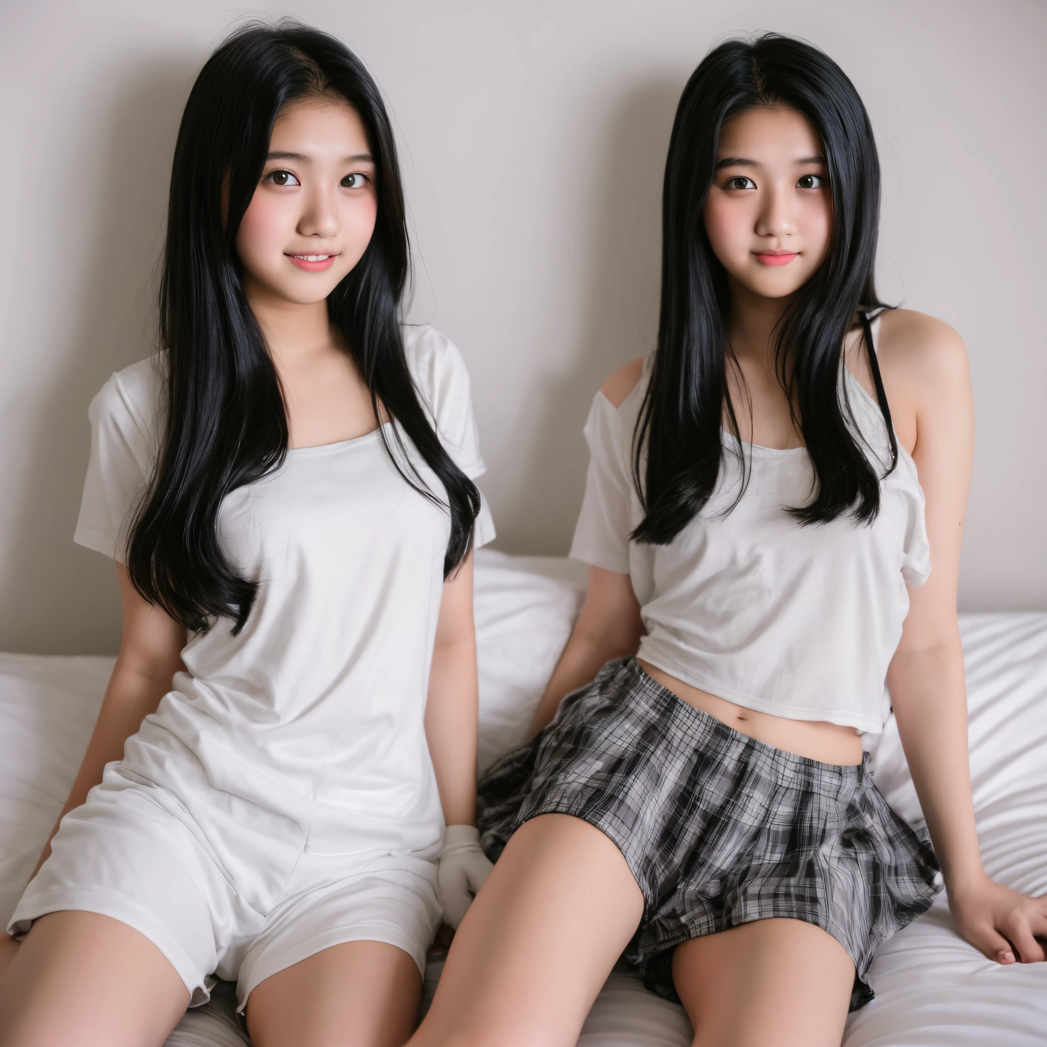 malay girl doing photoshoot at bed