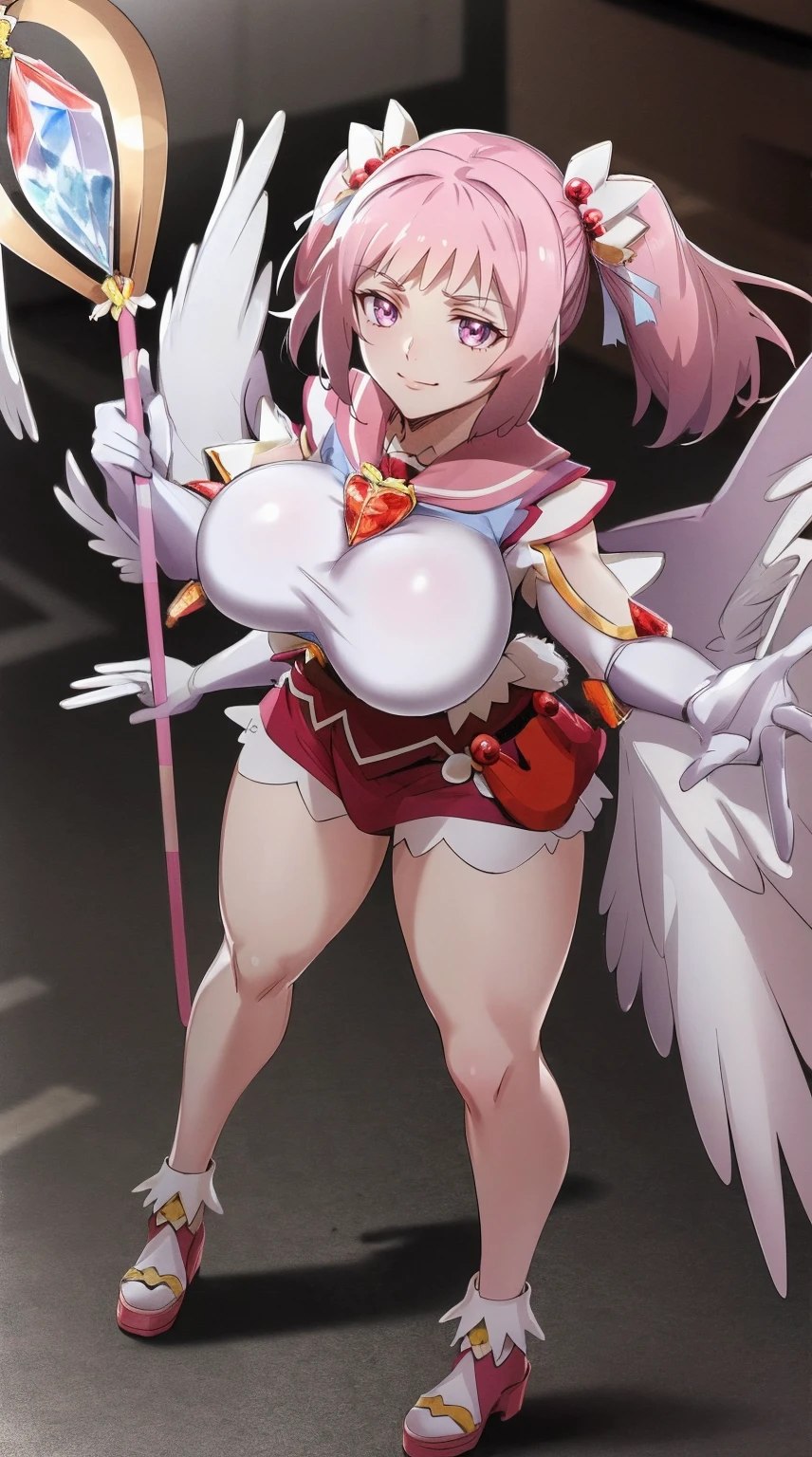 masterpiece, best quality, indoors, mamikafairy, 1girl, solo, looking at viewer,, hand arms full body,boots, standing,cute,breast, curvy, female,fantasy goddess,there is a cartoon picture of a woman with a very large breast, glowing divine being, glowing holy aura, inspired by Luma Rouge, the non-binary deity of spring, ethereal rainbow nimbus, the bird goddess of fire, inspired by Mariel, glowing aura around her, astral wind, as the goddess of the sun, “uwu the prismatic person, big breast, serious, beautiful eyes, , full body,, long robe, long dress, ,priestess ,holy, smile, god rays, ray tracing, sparkle, cinematic lighting, UHD, retina, masterpiece, ccurate, anatomically correct, textured skin, super detail, high details, high quality, award winning, best quality, highres, 1080P, HD, 4K, thunder aura, light aura,full, snak staff,closed mouth, huge breast, curvy, bimbo, standing, heroic, pose, background ruin of a misterios city,UHD, retina, masterpiece, ccurate, anatomically correct, textured skin, super detail, high details, high quality, award winning, best quality, highres, 1080P, HD, 4K, sun aura,motionless, 1character in panel, heroic pose,