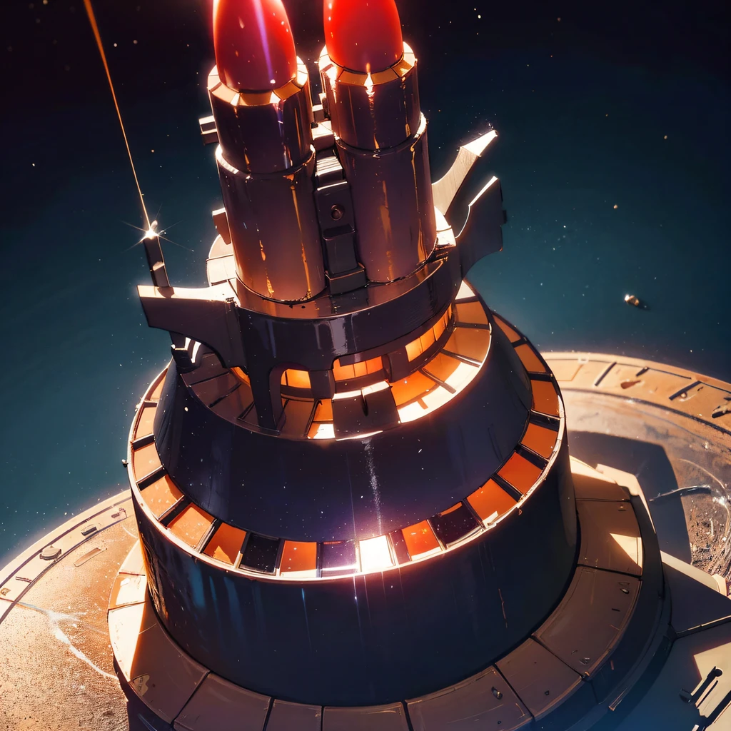 The Great Rift Valley region of the Martian Mo River alluvial plain，Rock Sugar Onyx nuclear-powered command gunboat Black Gold Cruiser Tower Snow Red Marble Glow Space Station 1:3 Models，starrysky，Cyberpunk art of a，Rembrandt light，Detail portrayal，macro shot，surface reflection，high definition detail，Dingdall effect，Light and shadow intensification，The light shines，particle fx，3D modeling，Surface reflected light，detail-rich，The texture is delicate，Strong visual impact，Hyper-detailing，A high resolution，high saturated，Ray traching，Light and shadow effects，16K smooth，A high resolution
