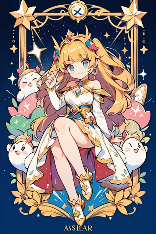 anime style; 3d; glitter; horoscope sign Taurus princess;