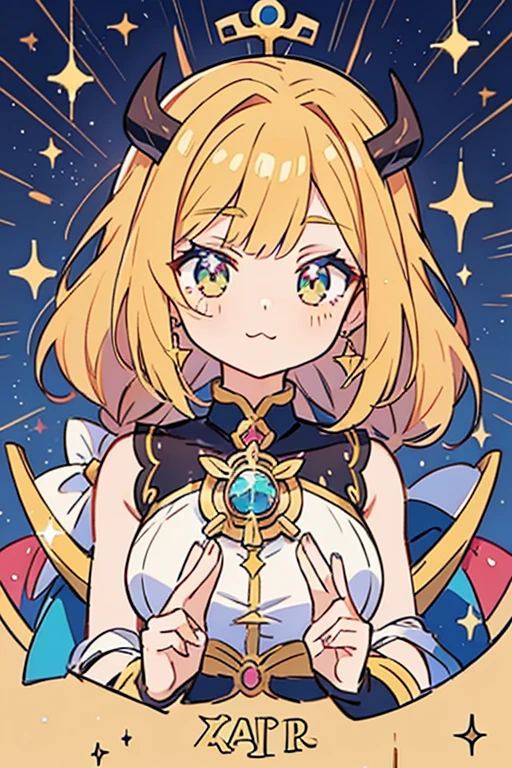 anime style; 3d; glitter; horoscope sign Taurus