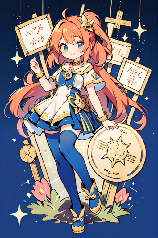 anime style; 3d; glitter; horoscope sign Gemini