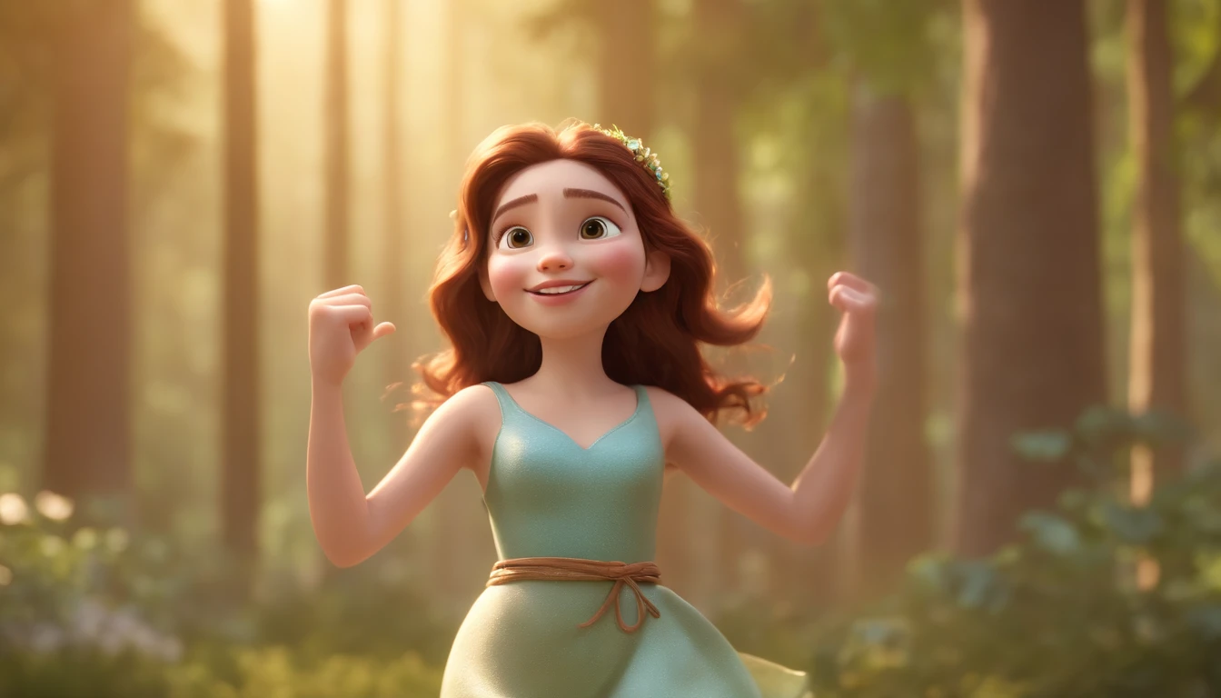 a cartoon of biblical time age girl happily running with arms open wide in heaven, dressed like the bible times, a very beautiful place in heaven, beautiful tress, lions and tigers, animated film, 3 d animated movie, animated still, animated movie, inspired by Johannes Helgeson, jesus wasted at a party, animation film, animated film still, rendered in corona, epic illumination, 3 d animated, 3d animated, he is greeting you warmly Caractere estilizado, animation style rendering, 3D estilizado, Arnold Maya render, 3 d render stylized, toon render keyshot, Personagem 3D, Personagem 3D, 3d rendering stylized, 3 d character render, personagem de desenho animado, Personagem de close up, Pose de personagem, (Estilo Pixar) (master part:1.2) (Bokeh) (best quality) (pele detalhada) (textura detalhada) (8k) (argila) (Cinematic lighting) (foco nítido