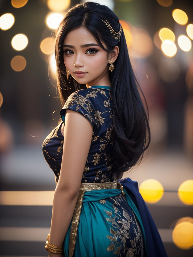 gadis cantik, potret,bokeh