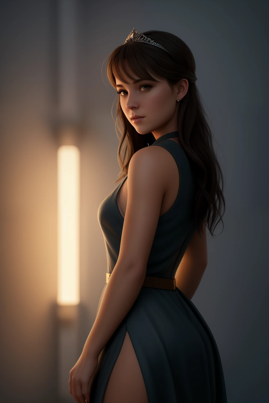 jenna, masterpiece, best quality, highest quality, cinematic lighting, (volumetric lighting), extremely detailed CG unity 8k wallpaper, focused, 8k wallpaper, 4k wallpaper, extremely detailed, ultra realistic, photorealistic, sharp focus, absurdres, (HDR:1.2), (high contrast), photograph, detailed and intricate, instagram, portrait, highly detailed, digital painting, artstation, concept art, smooth, sharp focus, illustration, cinematic lighting, Style-Princess,