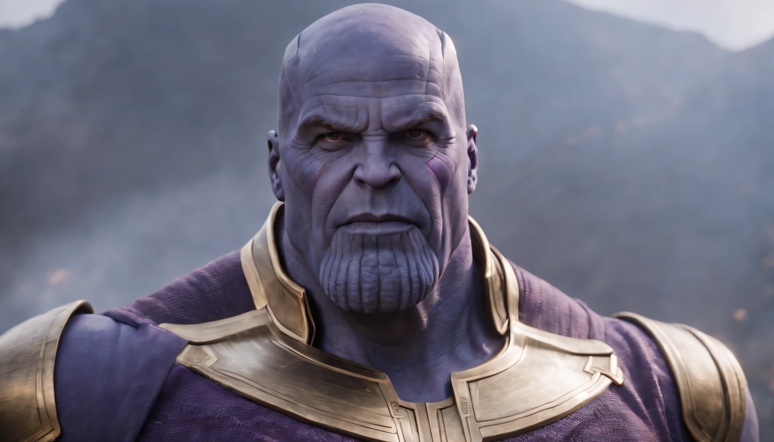 a full body of Thanos ,intrinsic details,masterpiece,hyper realistic, hd, 8k