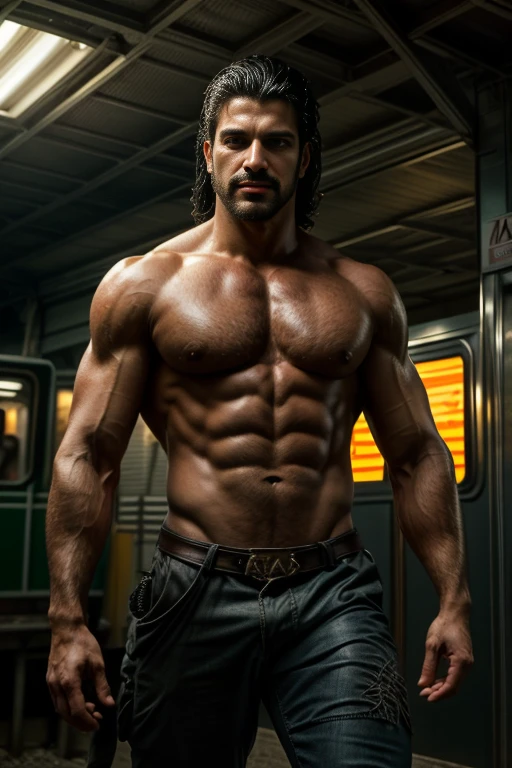 (obra prima),((1 macho)) 1 man ́, 1 rapaz、((corpo inteiro lascivo))、((pernas bonitas e musculosas)), ((beauty body,)) qualidade superior、Arte Oficial、great aesthetics:1.2)、best quality, ultra hd, 32k、(Arte Fractal:1.3)、Colouring、mas altodetalhado ((lobo mal masculo)), sorriso suave Masculino e forte Smooth expression um sorriso tiro de corpo inteiro luz dourada olhando para camera, ao fundo Sevilha, Espanha, altamente detalhado, ultra-realistic, detalhes intrincados, pintura (Artesanato), ((master part,melhor qualidade)), ((Cinematic light)), hyper realistic, fearsome, fantasia sombria, epic realistic,arte, (HDR:1.5), hiper detalhado, (Artee station:1.5), cinemactic, luzes quentes, Efeito de Luz, dramatic light, (detalhes intrincados:1.1), Antecedentes complexos, (Greg Rutkowski:0.8),