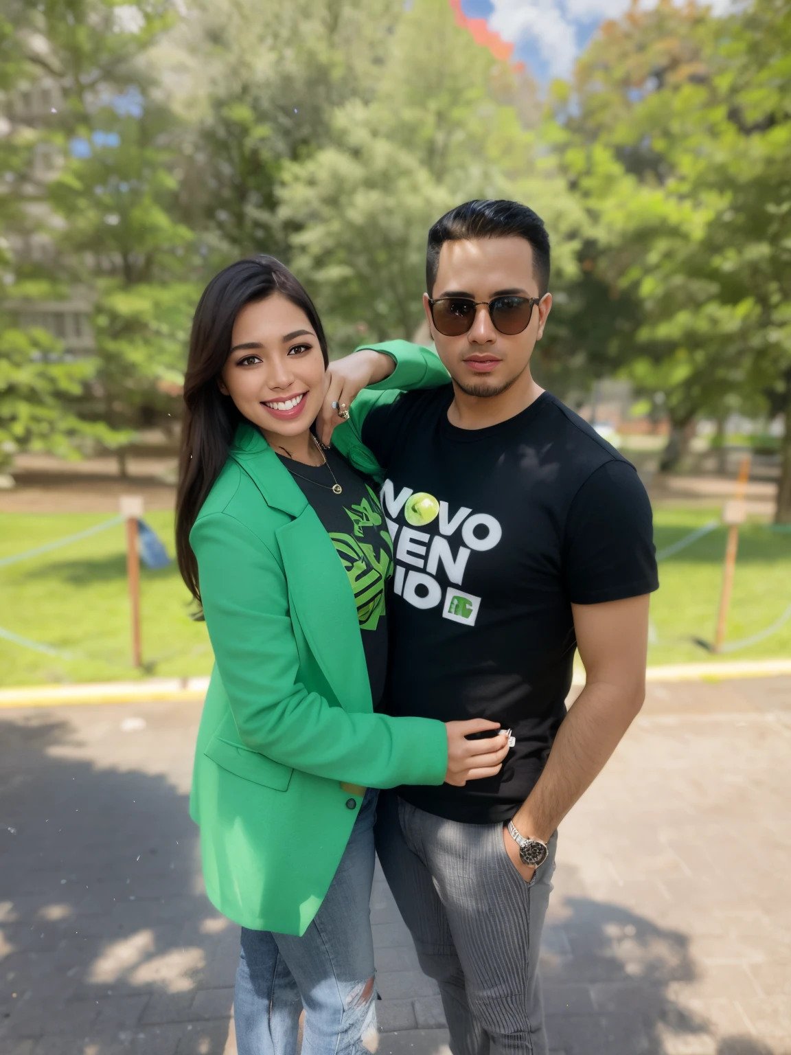 There's a man and a woman together in a park, Karla Ortiz, Directed by: Nandor Soldier, Directed by: Fernando Gerassi, fernanda suarez, andrea rocha, Directed by: Olivia Peguero, Directed by: Alejandro Obregon, Foto realista, Directed by: Nicholas Marsicano, Alex Yanes, imagem de perfil, Carmelo Blandino