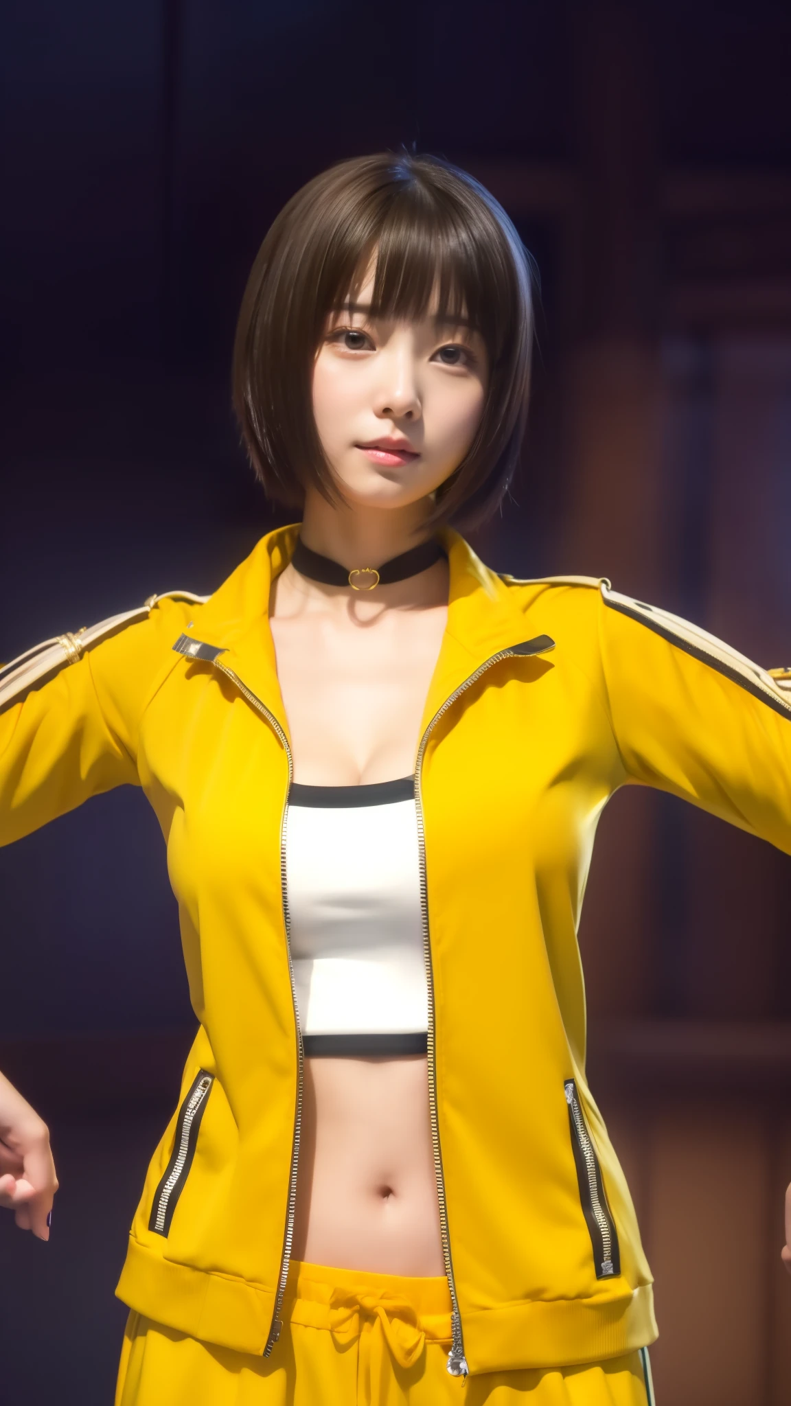 Anime, Korea, 1 girl, beautiful, 8k Quality, big breasts, short hair