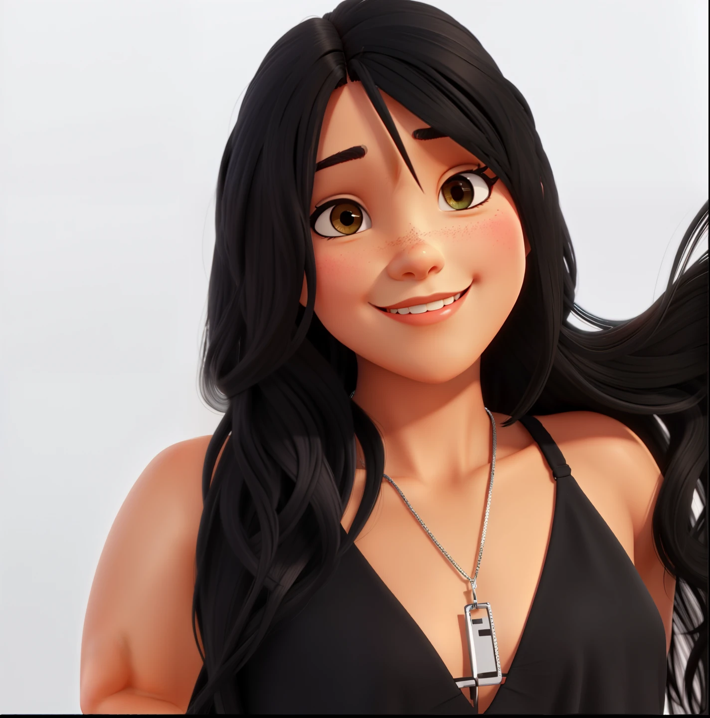 Cabelo preto, designer, morena