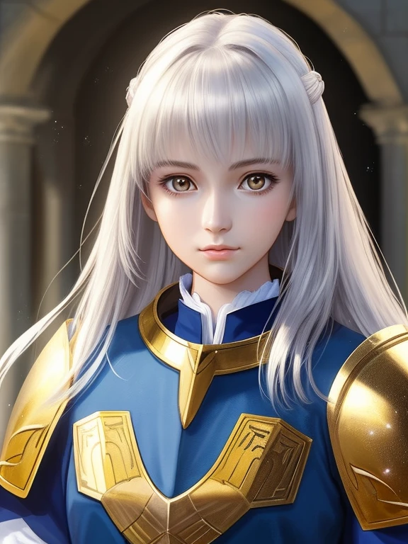 a close up of a woman in armor with a sword, portrait of female paladin, portrait knight female, girl in knight armor, beautiful female knight, gorgeous female paladin, female knight, of a beautiful female knight, portrait knights of zodiac girl, armor girl, female paladin, fantasy paladin woman, picture of female paladin, dressed in light armor, Anime, Anime art germ, Anime styled digital art, realistic anime, 3d anime, Extremely detailed.