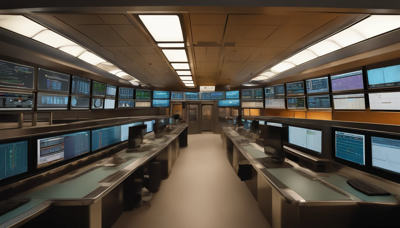 Production rail transit dispatch center diagram