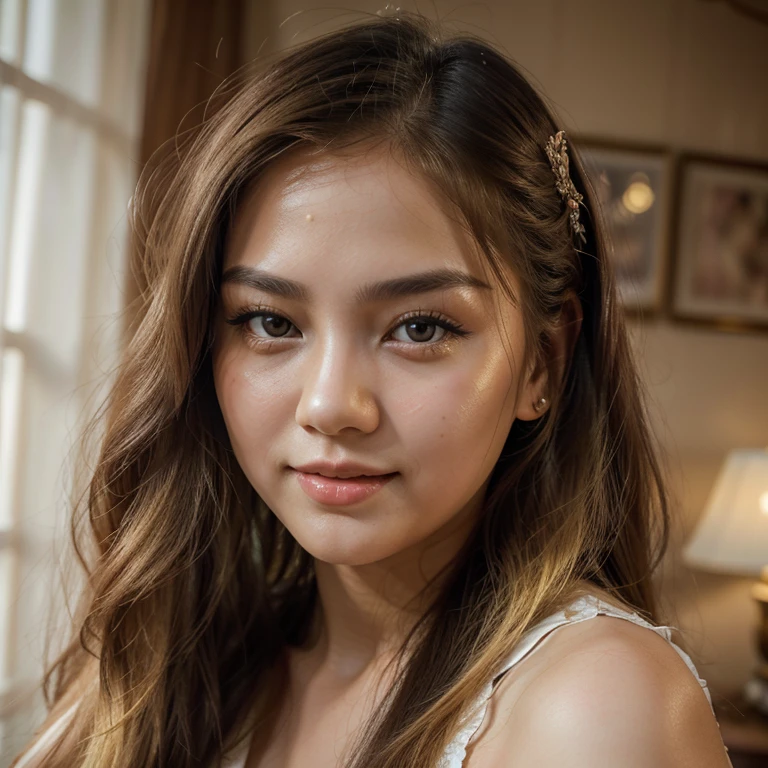 (best quality,highres), 1 or 2 thai girls,voluptuous woman with long hair, young, lolita style, vibrant colors, blond hair and black eyes, porcelain skin, expressive eyes, playful smile, alluring charm, vintage fashion, dreamy atmosphere, soft lighting, intricate details, random sexy pose